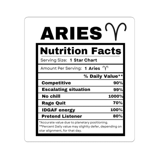 "Aries" Kiss-Cut Stickers