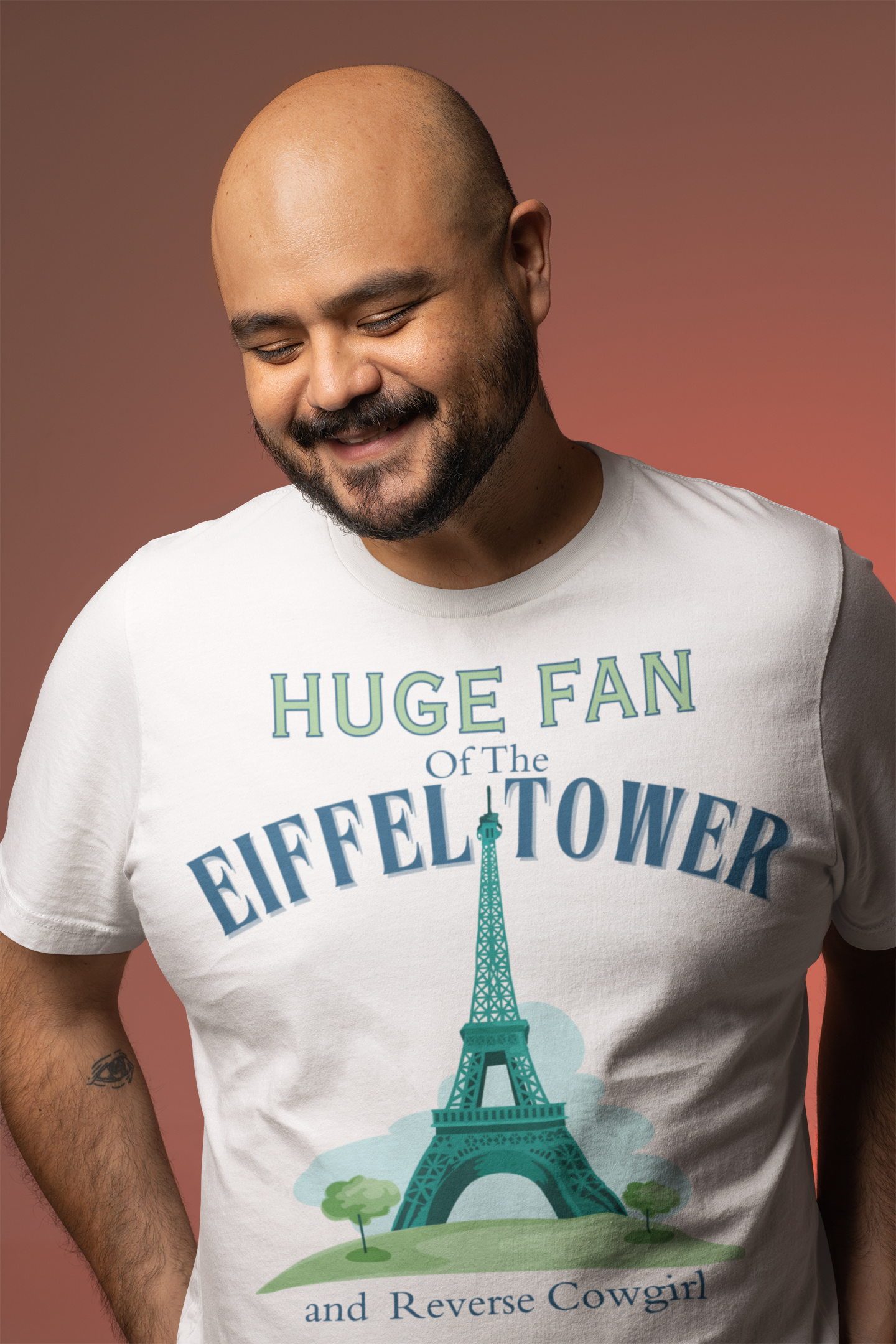 Funny Gag Unisex Tee "Eiffel Tower", Paris Joke Shirt, dirty Humor Top, Naughty Graphic T-Shirt