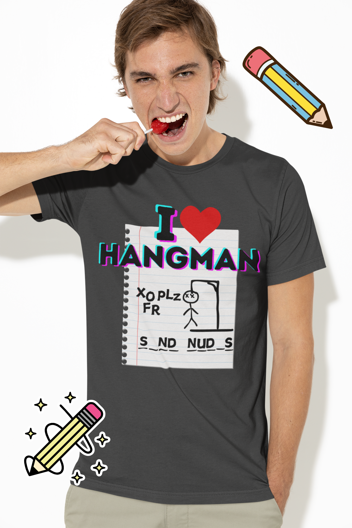 Funny "Hangman" Game Unisex Tee, Gag Shirt for Game Night, Humorous T-Shirt, Word Game Lovers, Game Night Top